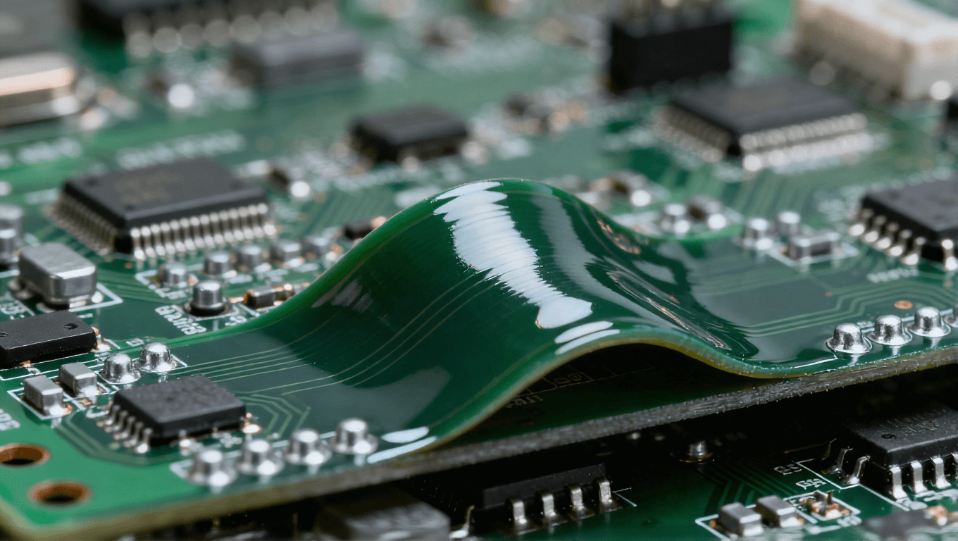 SMT回流焊后电路板因热应力导致中部弯曲变形实例 SMT回流焊后电路板因热应力导致中部弯曲变形实例