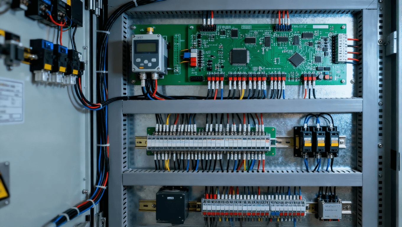 工业控制电路板综合动态测试案例，展示在振动与温度循环中的可靠性验证