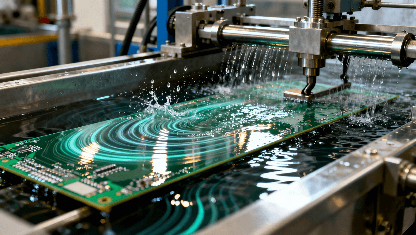 PCB沉铜设备流场优化与双面喷淋系统操作工业场景