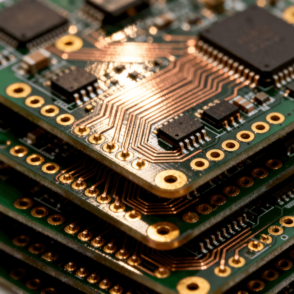 无人机天线电路板特写,展示多层板结构和精密线路设计 无人机天线电路板特写,展示多层板结构和精密线路设计