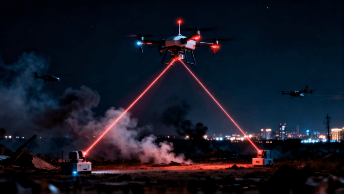 无人机在应急通信场景中作为空中基站建立激光通信链路 无人机在应急通信场景中作为空中基站建立激光通信链路