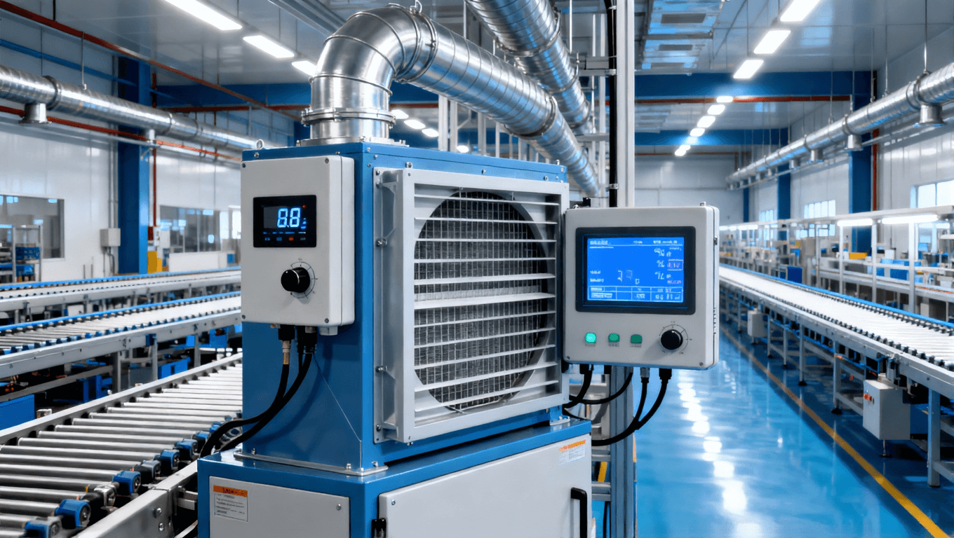 湿度与空气质量控制系统，确保最佳镀镍金工艺环境，车间环境整洁现代