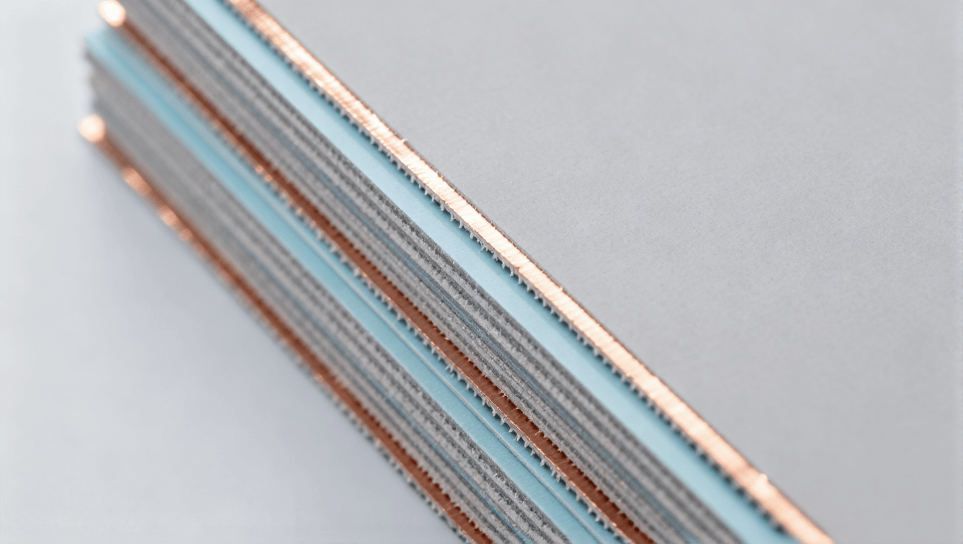 多层阻抗控制板切片 展示基材铜箔层叠结构 多层阻抗控制板切片 展示基材铜箔层叠结构