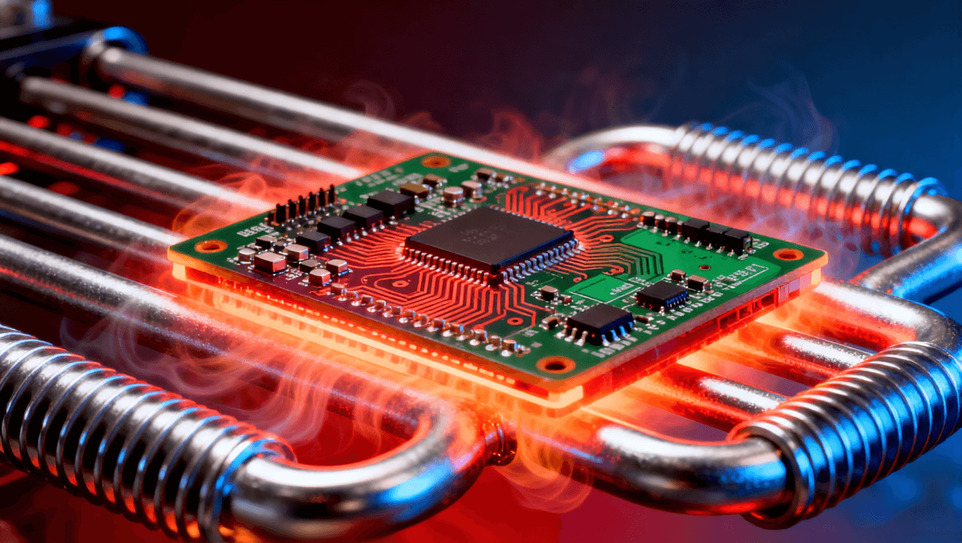 PCB焊接温度曲线优化示意图，表现回流焊工艺中的热管理，助力SMT焊接良率提升