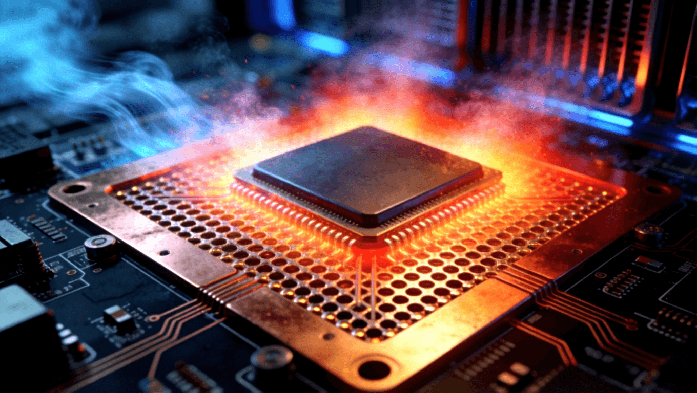 光模块PCB热过孔阵列与铜填充散热结构,展示芯片区域高效热管理设计 光模块PCB热过孔阵列与铜填充散热结构,展示芯片区域高效热管理设计