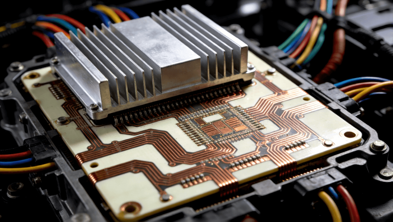 陶瓷电路板在新能源汽车电机控制器中的高功率散热与高压绝缘应用