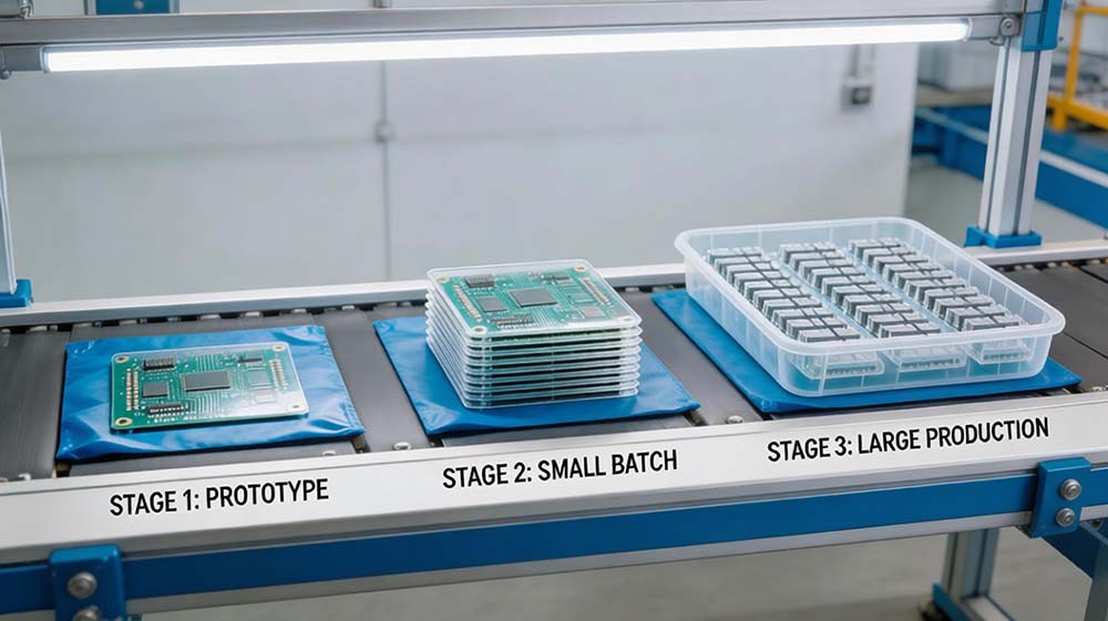 透明FPC打样周期与报价 实拍，从单件打样到批量生产的成品数量对比